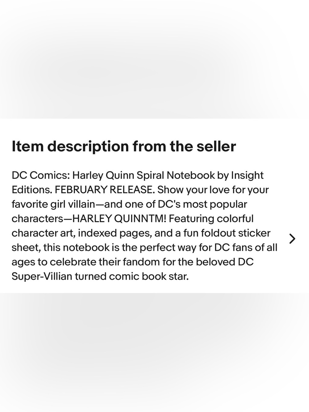 #2785**Harley Quinn "Puddin'" Red Spiral Notebook - Picture 3 of 17